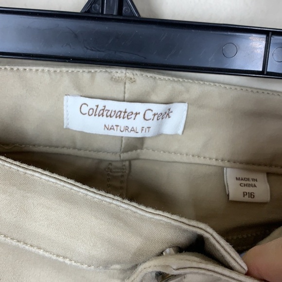 Coldwater creek khaki P16 pants - Picture 2 of 3
